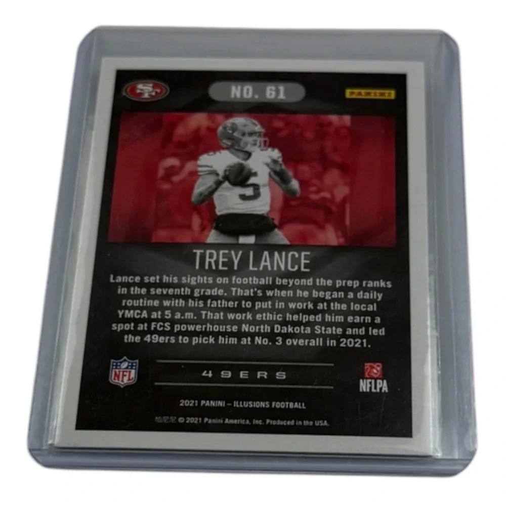 2021 Panini Illusions Trey Lance Rookie Card 61 San Francisco 49ers QB RC